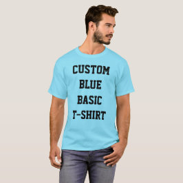 T-SHIRT AZUL BÁSICO DE LUZ BÁSICA personalizada ma