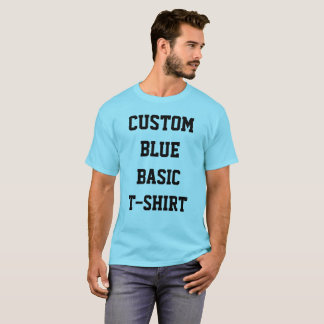 T-SHIRT AZUL BÁSICO DE LUZ BÁSICA personalizada ma
