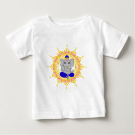 T-shirt azul bonito da criança de Ganesha