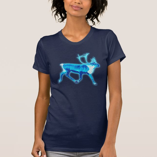 T-shirt Azul-Cariou (Névoa) (Frente)