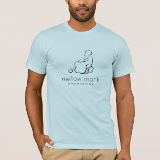 T-shirt azul clara com o logótipo Mellow Monk