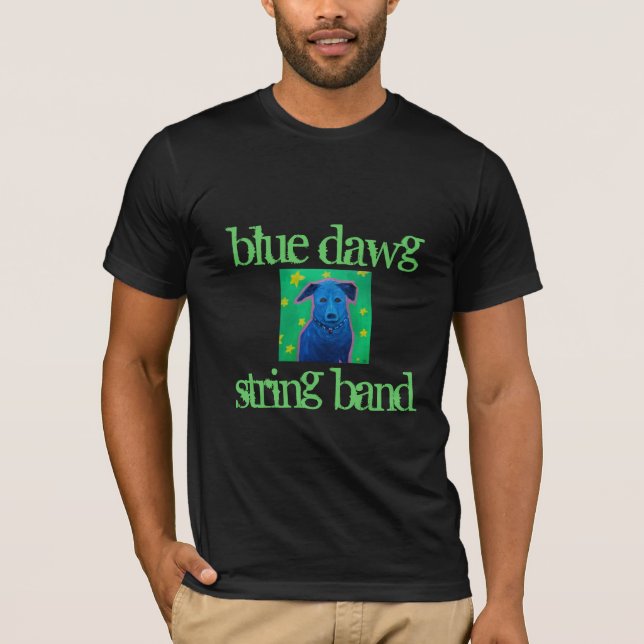 T-shirt AZUL da BANDA de CORDA de DAWG (Frente)