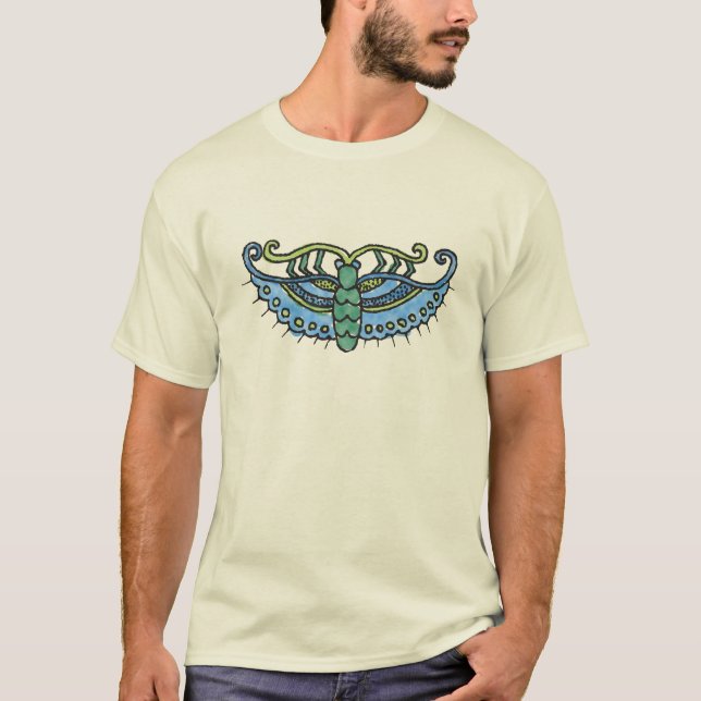 T-shirt Azul da borboleta (Frente)