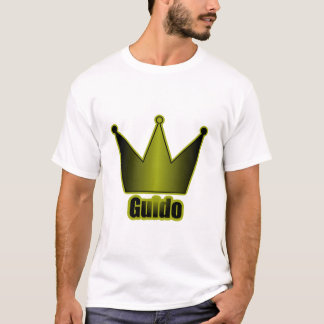 T-shirt Azul da coroa de Guido