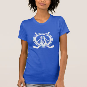 T-shirt azul da divisão