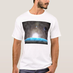 T-shirt azul da felicidade