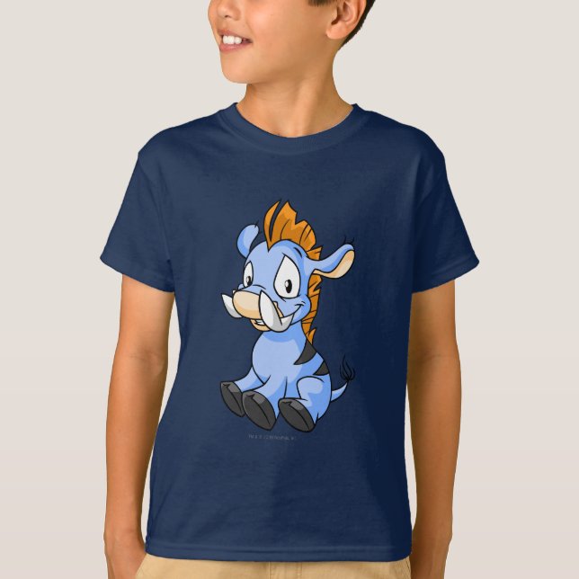 T-shirt Azul de Moehog (Frente)
