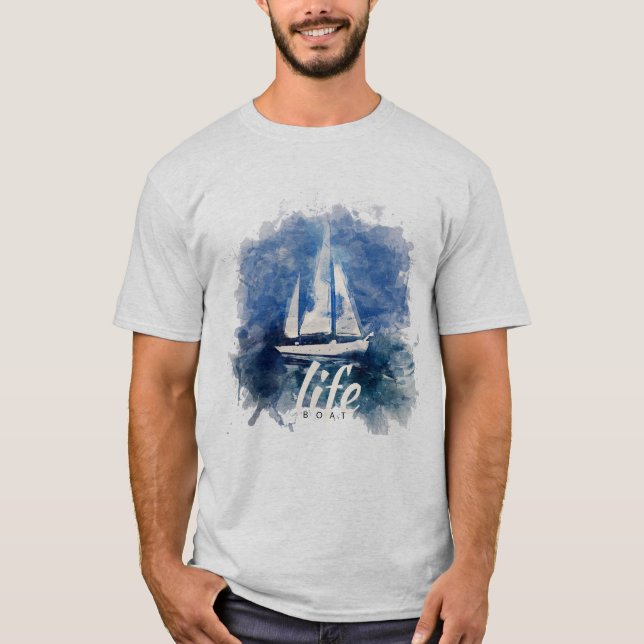 T-Shirt Azul do Baleeiro (Frente)