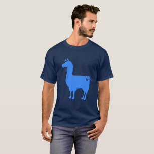 T-shirt azul do lama