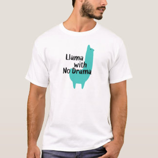 T-shirt azul do lama