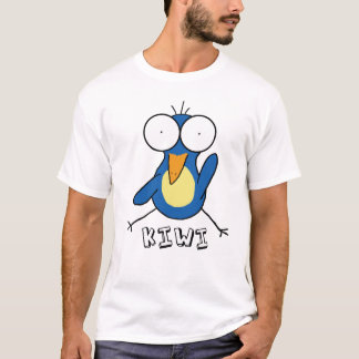 T-shirt azul do quivi