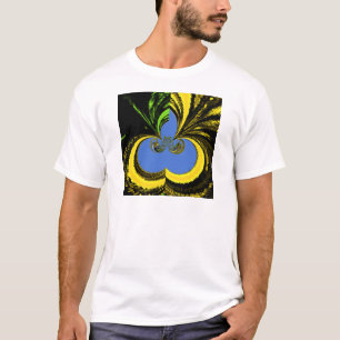 T-shirt Azul Dourado