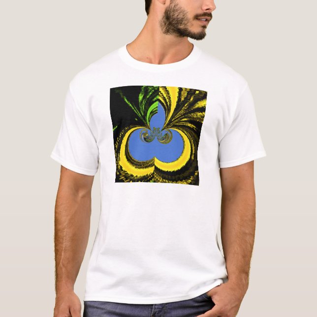 T-shirt Azul Dourado (Frente)