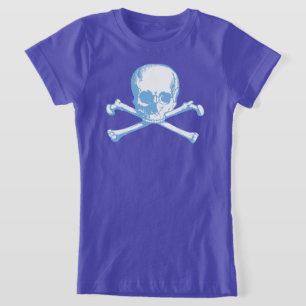 T-Shirt Azul E Crossbones