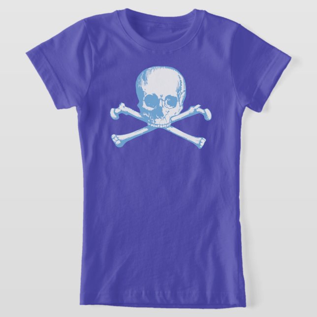T-Shirt Azul E Crossbones (Postura )