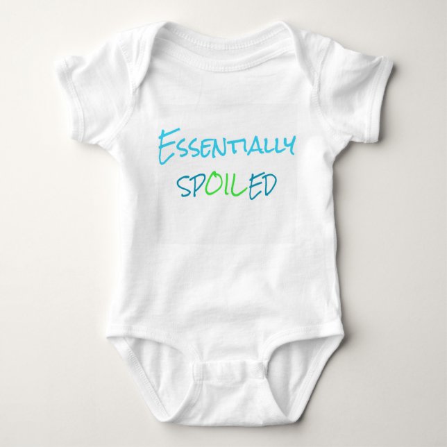 T-shirt Azul infantil essencialmente estragado do (Frente)