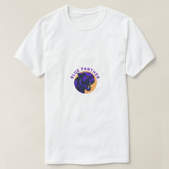 t-shirt azul panther (Frente do Design)