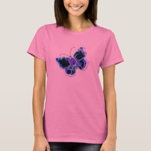 T-Shirt AZUL & PINK BUTTERFLY