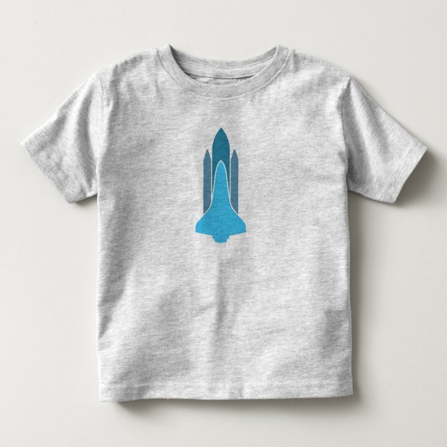 T-shirt {Azul} T do gráfico de Rocket (Frente)