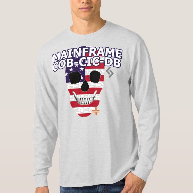 T-Shirt B2 de folga longa de mainframe HANDSKULL M (Frente)