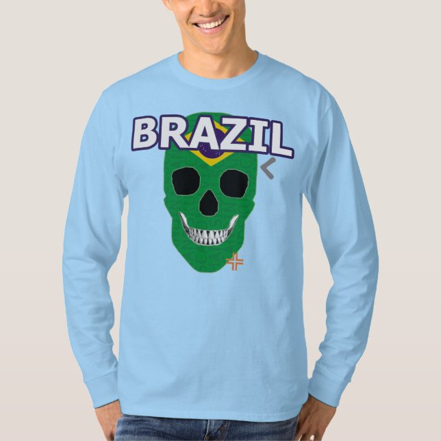 T-Shirt B2 de Longa Mancha Brasil (Frente)
