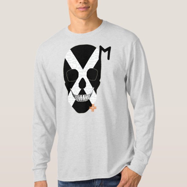 T-Shirt B2 de manga comprida de tribo HANDSKULL (Frente)