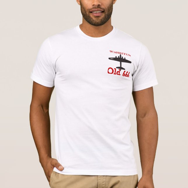T-shirt B-17E 666 velhos (Frente)