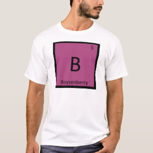 T-shirt B - Fruta de Boysenberry Química Mesa periódica