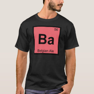 T-shirt Ba - Símbolo da Tabela Periódica Química da Cervej