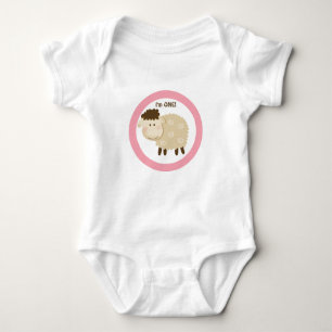 T-shirt Baa Baa Sheep Pink Personalizado