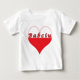 T-shirt Babciu Polonês Heart