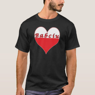 T-shirt Babciu Polonês Heart