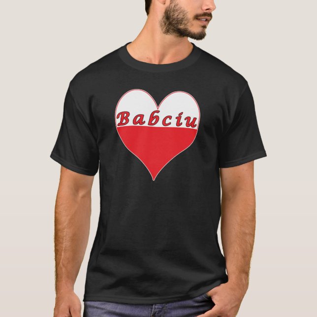 T-shirt Babciu Polonês Heart (Frente)