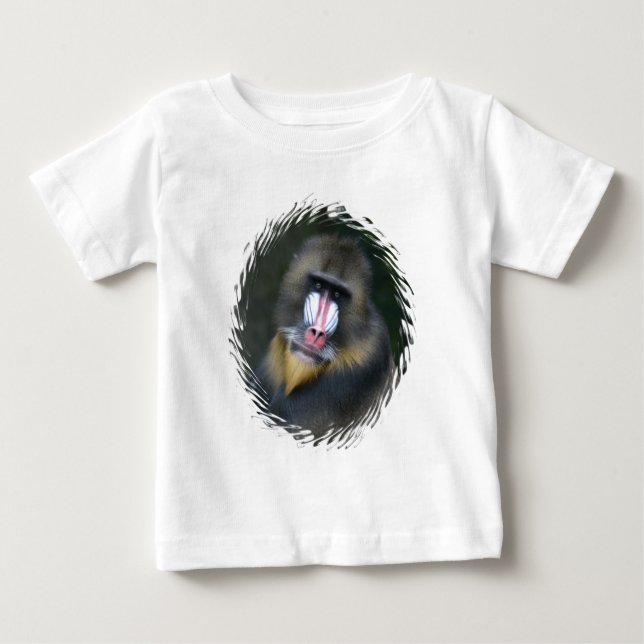 T-shirt Baboon Face Criança Creeper (Frente)