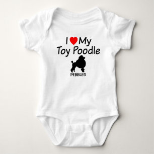 T-shirt Baby ama Toy Poodle Dog