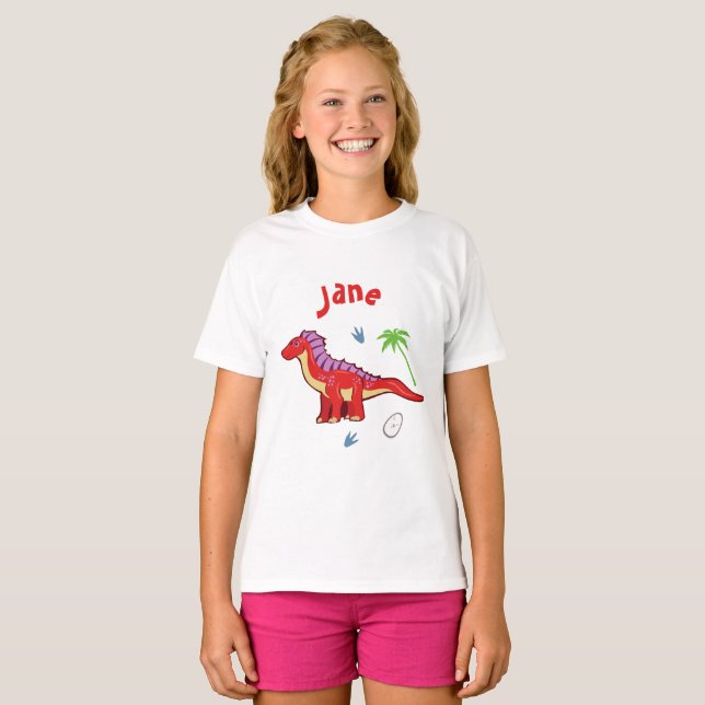 T-shirt Baby Dinosaur Amargasaurus (Frente Completa)