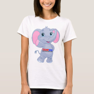 T-shirt Baby Elephant Trump para Presidente 2016