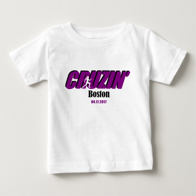 T-shirt Baby Girl Cruzin Boston (Frente)