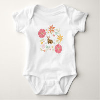 BABY JUMP SUIT 6 MESES BRANCO COM BUNNY