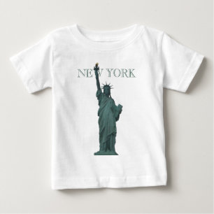 T-shirt Baby New York Shirt NYC Estátua da Liberdade Souv