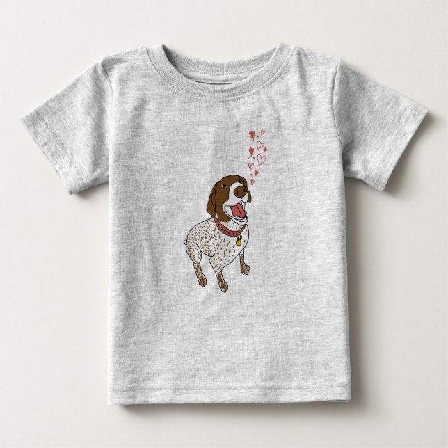 T-shirt Baby Romper SPG Heart (Frente)