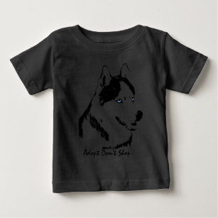 T-shirt Baby Rouco Shirt Sled Dog Baby Baseball Jersey