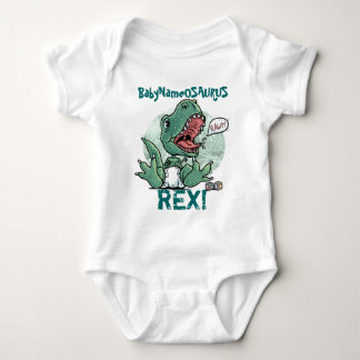 T-shirt BabyNameosaurus Rex edita com seu nome dos bebês!