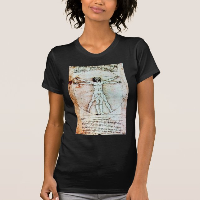 T-shirt Bacia antiga do VITRUVIAN MAN (Frente)