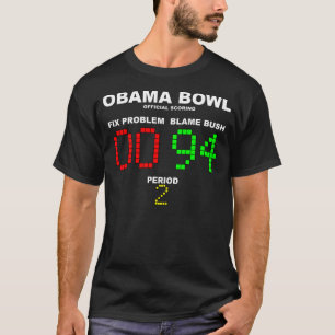 T-shirt Bacia de Obama - contabilização oficial