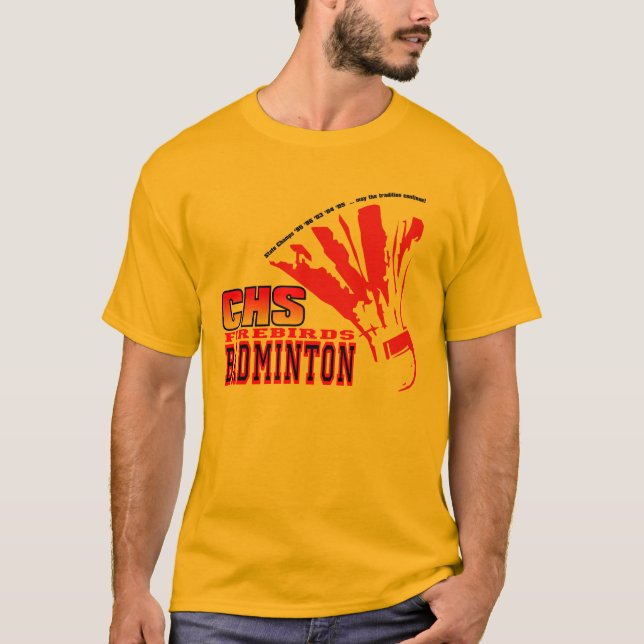 T-shirt Badminton de CHS (Frente)