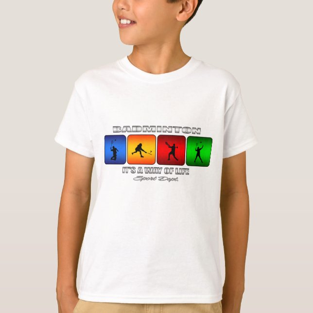 T-shirt Badminton legal é um modo de vida (Frente)