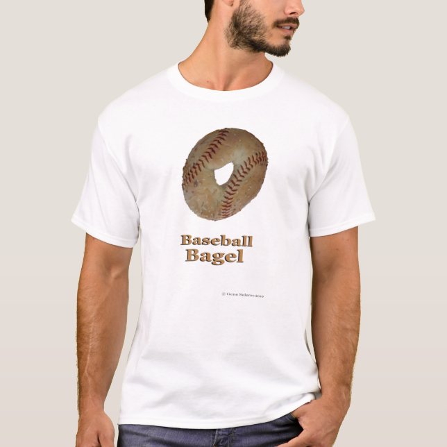 T-shirt Bagel do basebol (Frente)