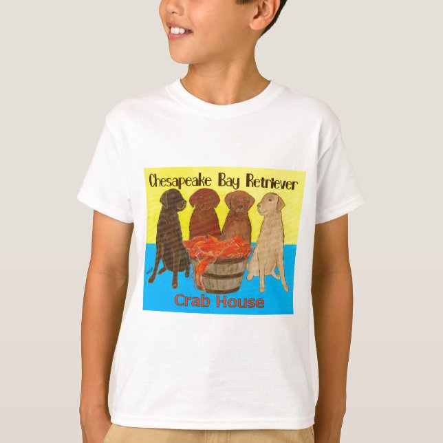 T-shirt Baía de Chesapeake Retriver Crabhouse (Frente)