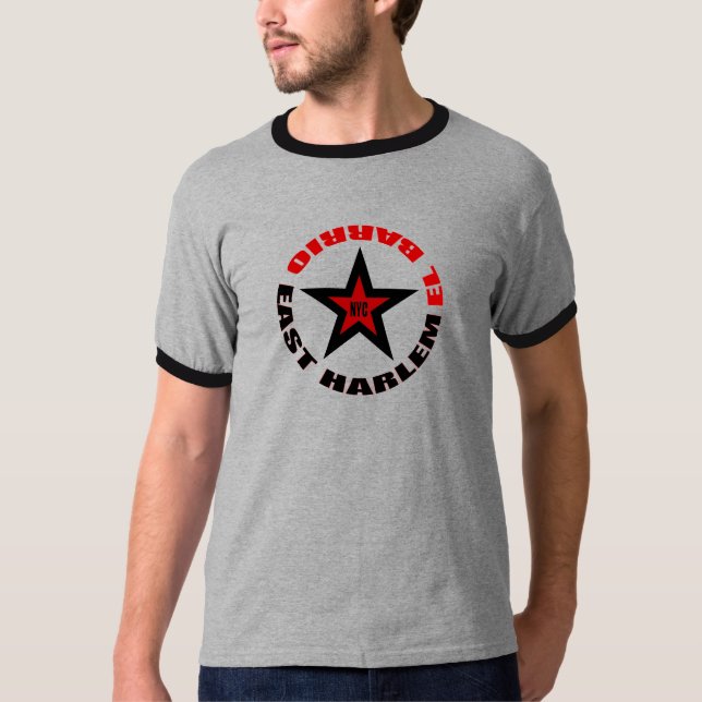T-SHIRT BAIRRO DO LESTE NYC DO EL DE HARLEM (Frente)